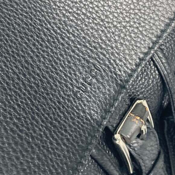GUCCI Authentic Black Bamboo Backpack main image 14